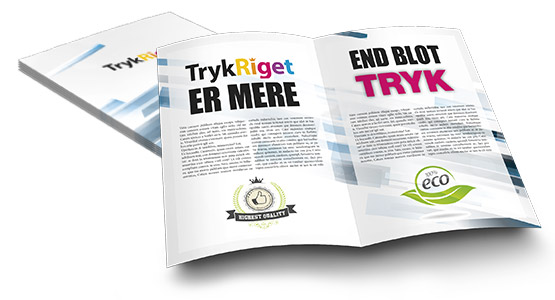 A5 folder tryk print pris trykriget