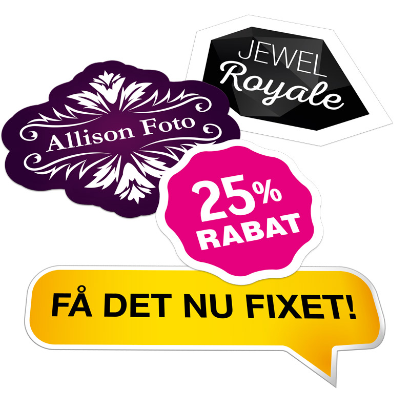 Klistermærker, labels, stickers